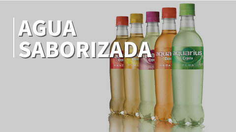 bebidas sin alcohol agua saborizada